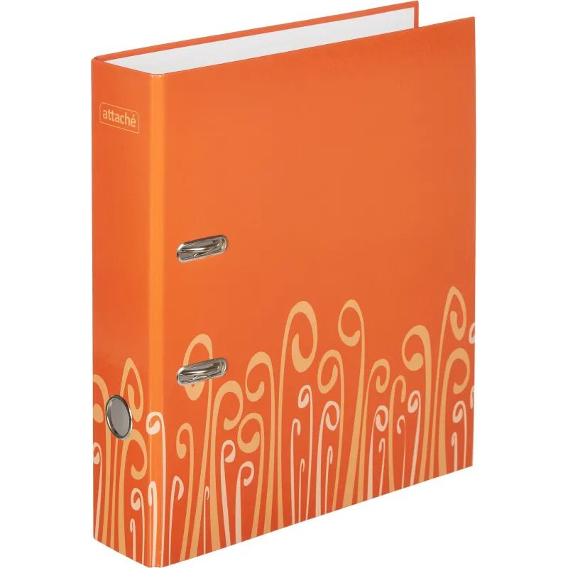 Папка-регистратор Attache Fantasy 75мм ламин.картон оранжевый,бум/лам.карт