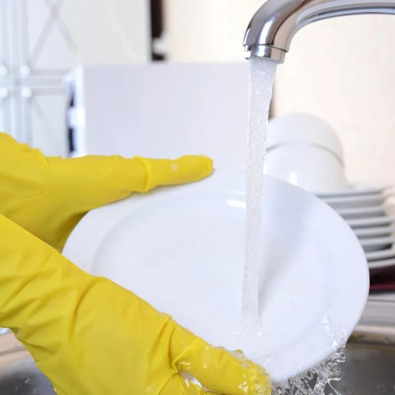 Перчатки резиновые PACLAN Practi латекс желтые р-р L 407898/4078984