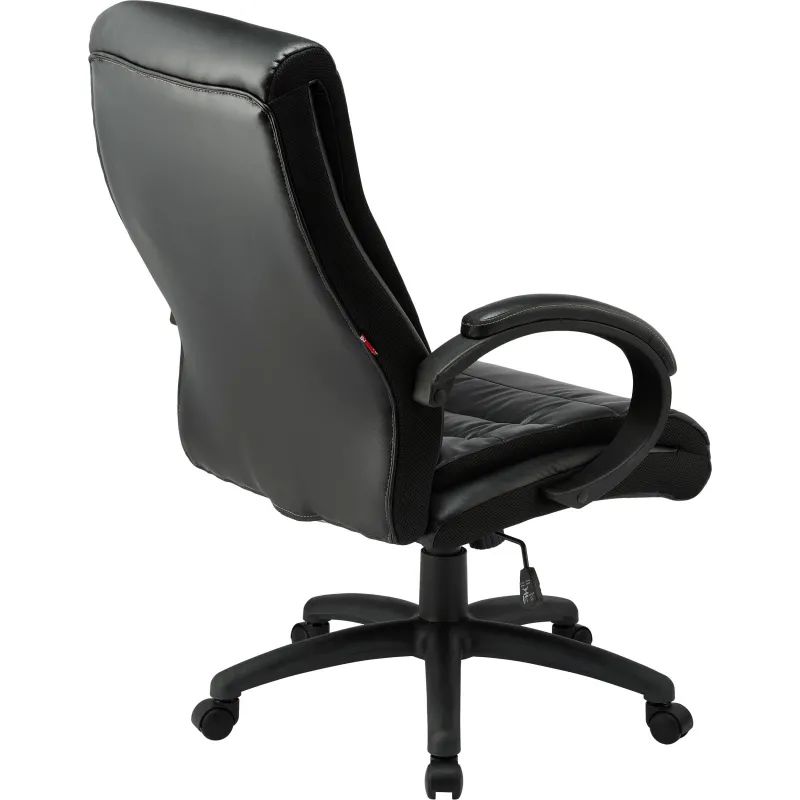 Кресло BN_Dp_EChair-648 TPU кожзам черный, пластик черный