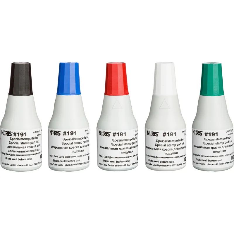 Краска штемпельная универс. 191А,чер.д/глянц.бум.,мет.,пласт. 25мл Германия