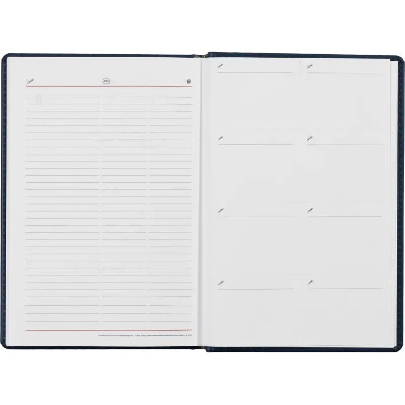 Ежедневник недатированный синий,А5,143х210мм,176л,ATTACHE Сиам