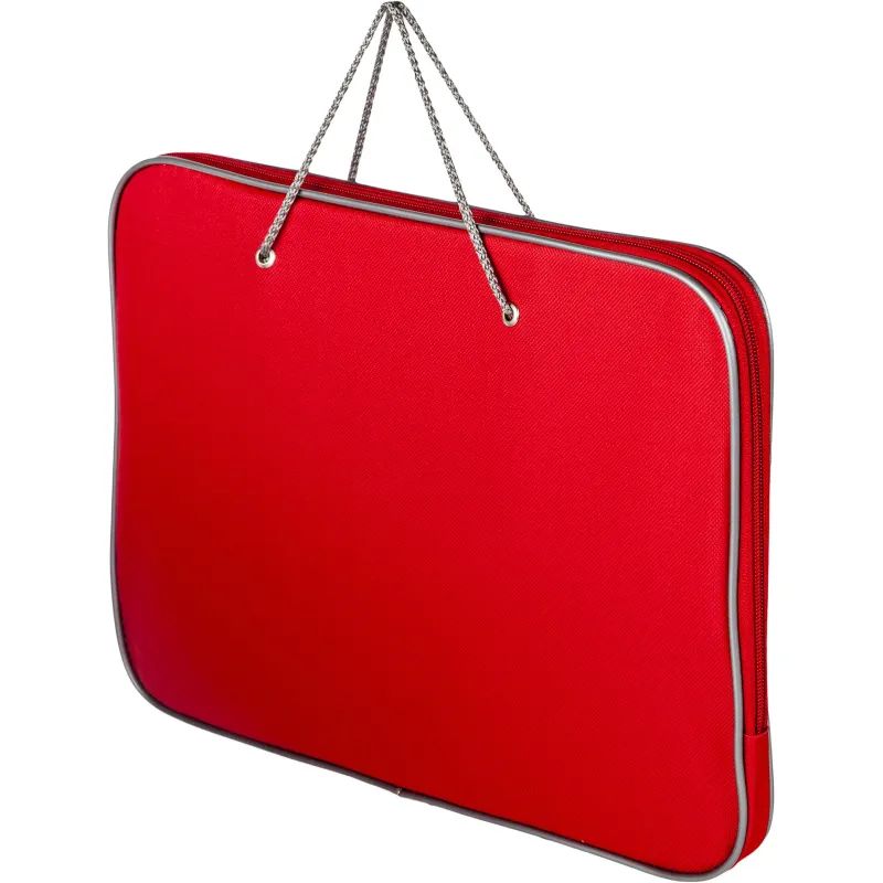 Папка-портфель на молнии с ручками офисн. А4 ассорти, нейлон 85-41