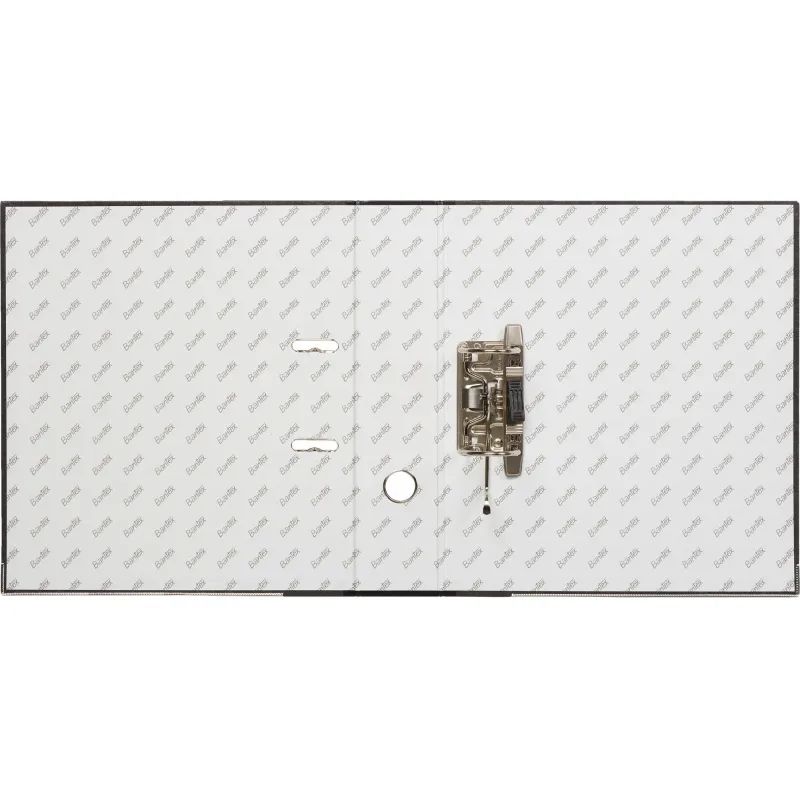 Папка-регистратор мрамор 70мм,черн,бум/бум,карм.кор.,мет.уг