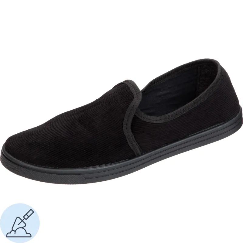 Тапочки вельветовые ПВХ р.46 (111740)