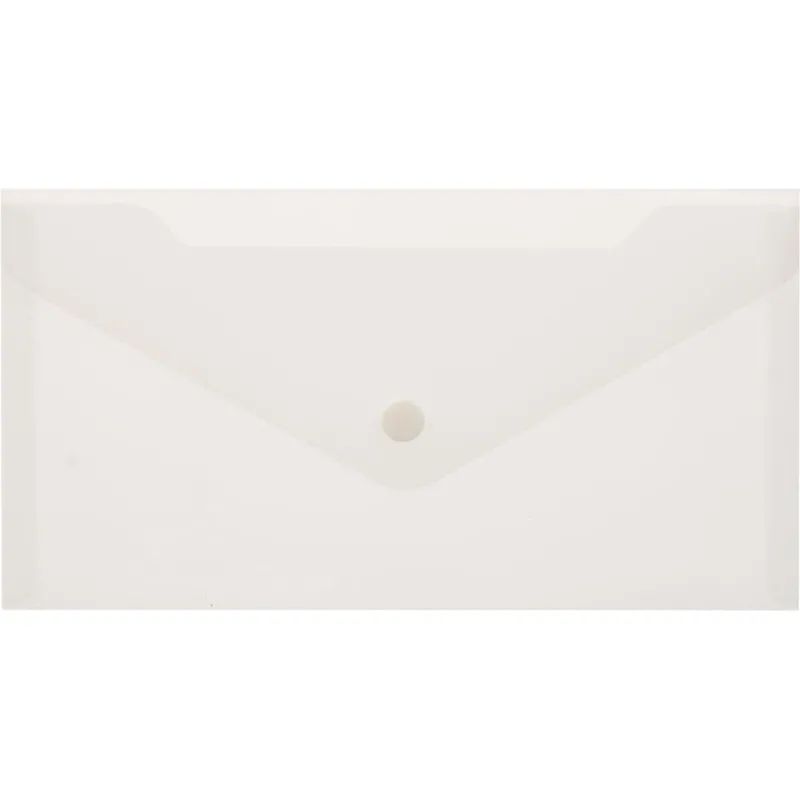 Папка-конверт на кнопке С6 224x119мм, 180мкм, Attache ассорти, 10шт.уп