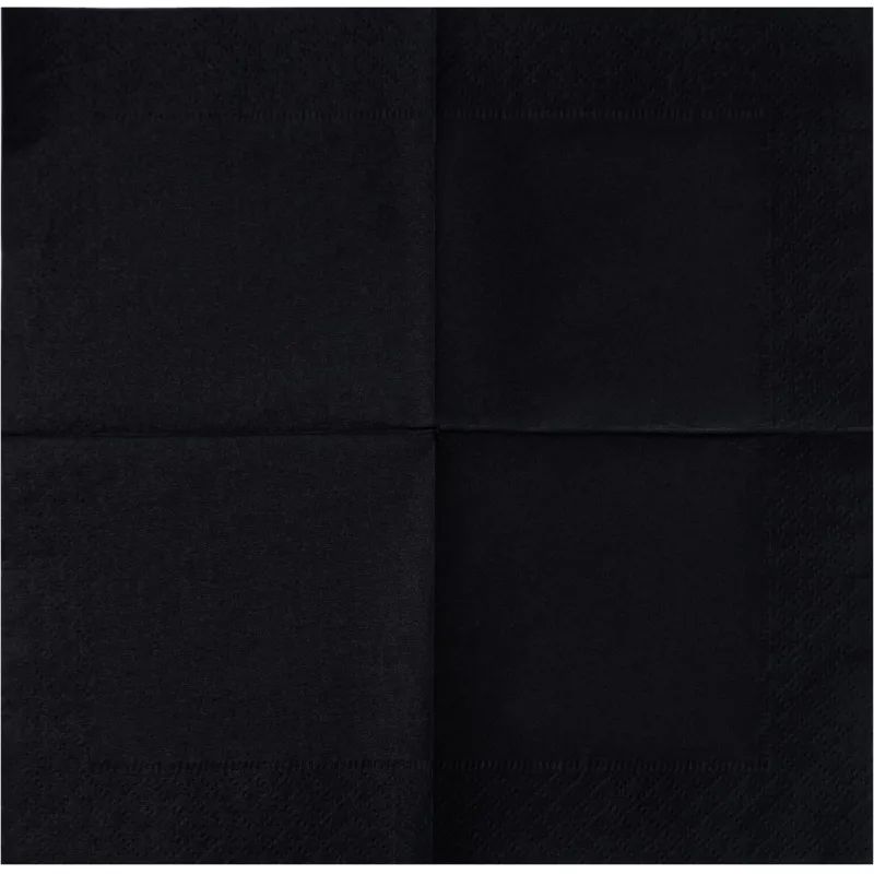 Салфетки бумажные 2-сл. 24х24 черные 250 шт./уп