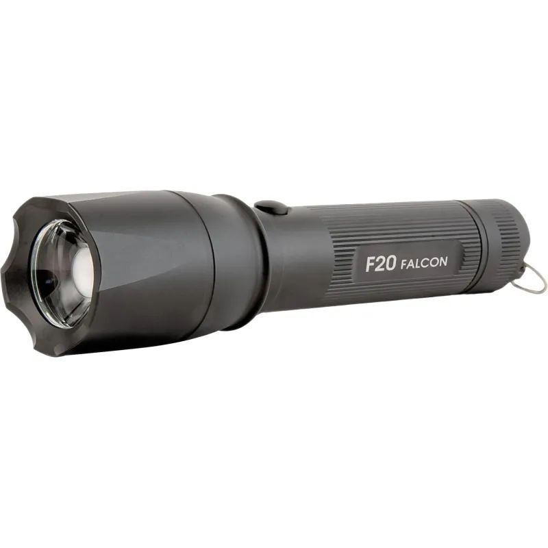 Фонарь ЯРКИЙ ЛУЧ F20 Falcon CREE XP-L HI, 3 режима, аккум