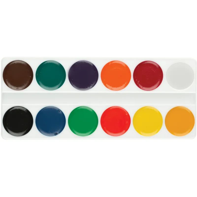 Краски акварельн. Луч Zoo(Мини) 12цв карт уп б/кисти