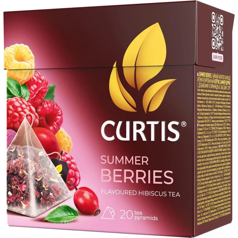 Чай Curtis Summer Berries фрукт-трав, 20 пирамидок 13789