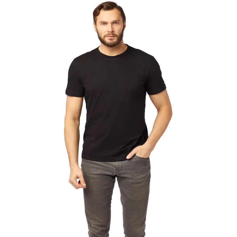 Футболка (160 г.) с кор.рукавом чрн.(XXL)