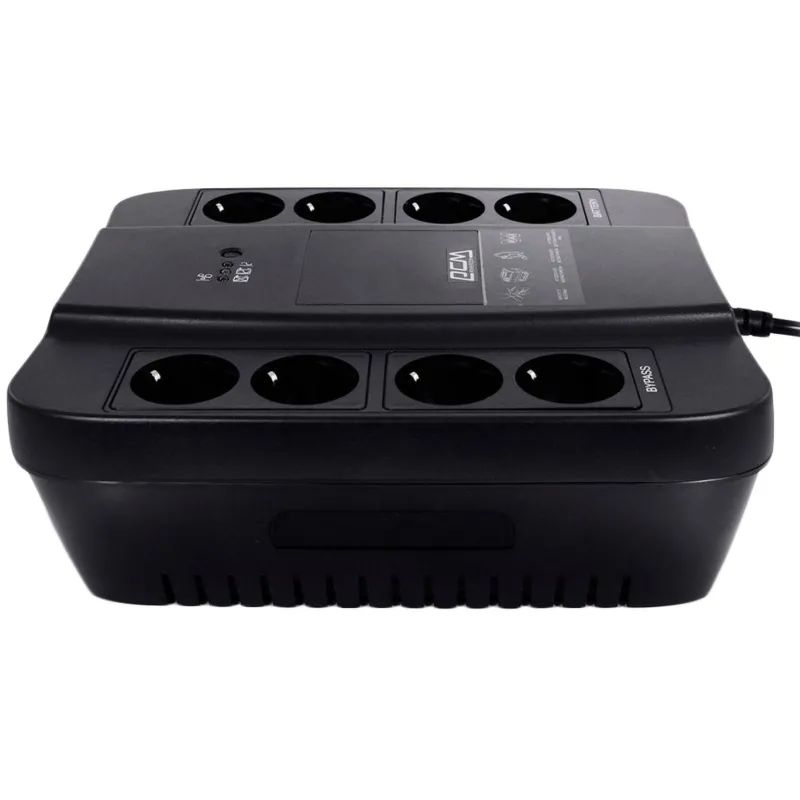 ИБП Powercom Back-UPS SPD-450N OffLine 450VA/270W Schuko 8 EURO розеток