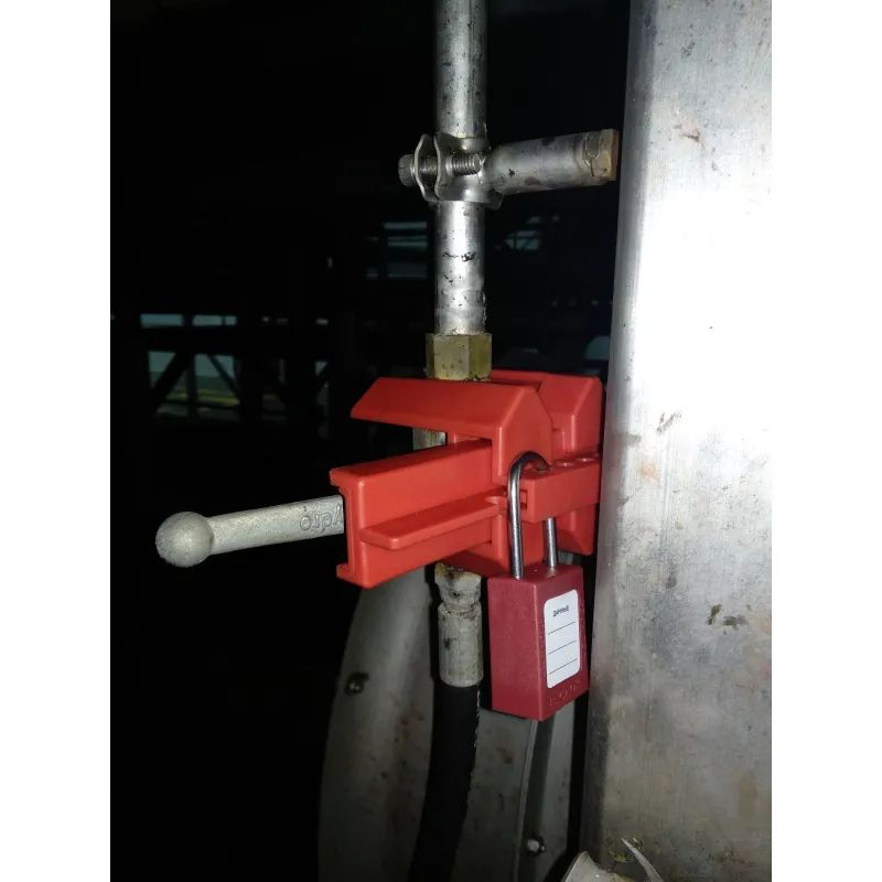 Замок системы Гаслок металлическая дужка 4,76мм Красный (GL-8521N-KD-RED)