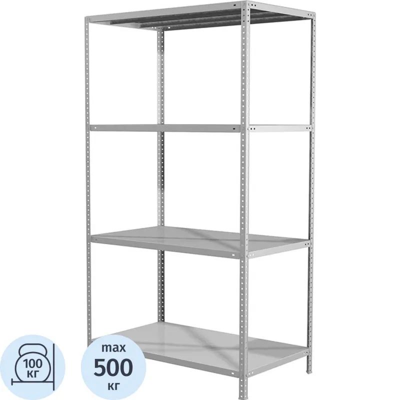 Стеллаж металлический MS Standart 185/100x50/4 полки