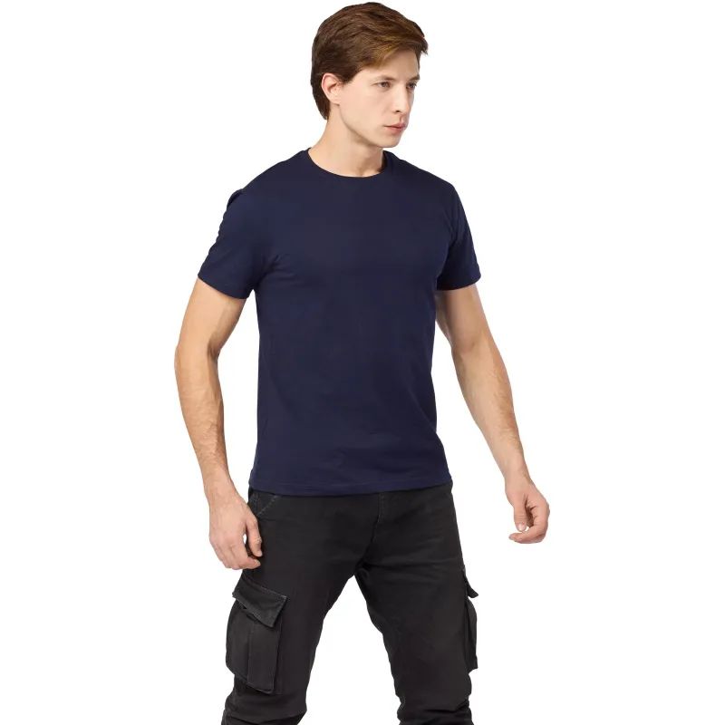 Футболка (160 г.) с кор.рукавом т.-син.(M)