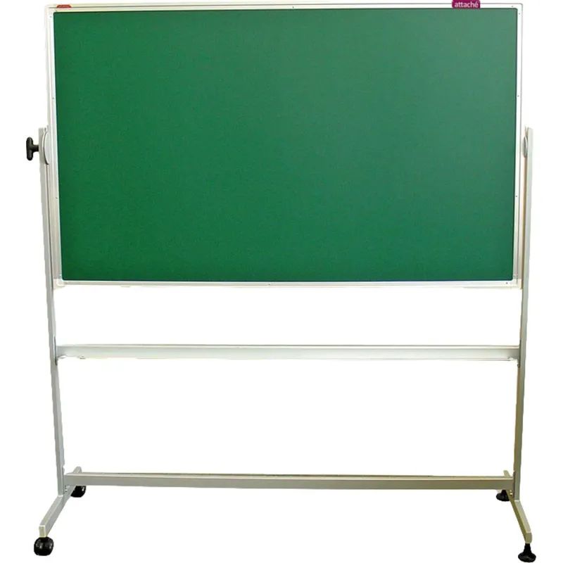 Доска меловая магнитная зеленая Attache Twist 100х150 вращ.мобильн РФ-Корея