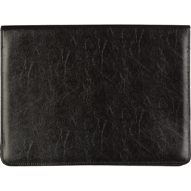 Папка деловая из кож/зам из кож/зам ЛИДЕР м129 с зажимом, черный, Россия