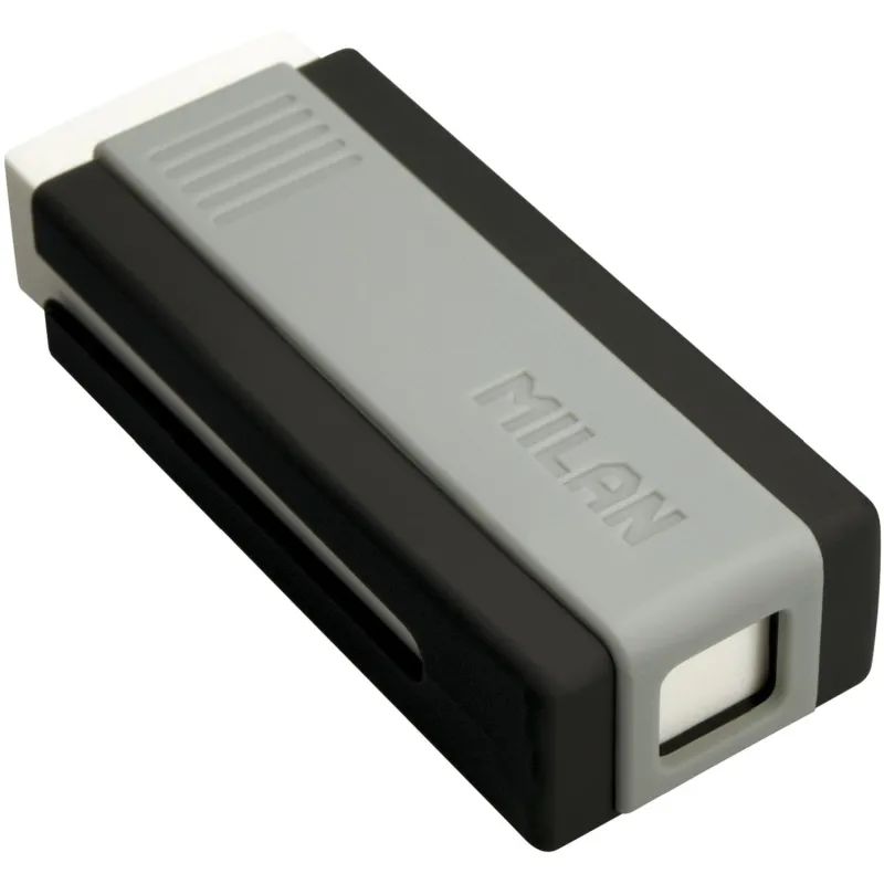 Ластик пластиковый Milan Office 320 белый, в пластиковом держателе (в асс.)