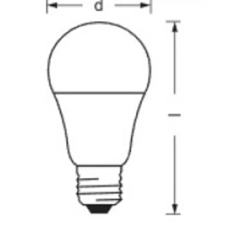 Лампа светодиодная OSRAM 10/12Вт Е27 4000К, груша