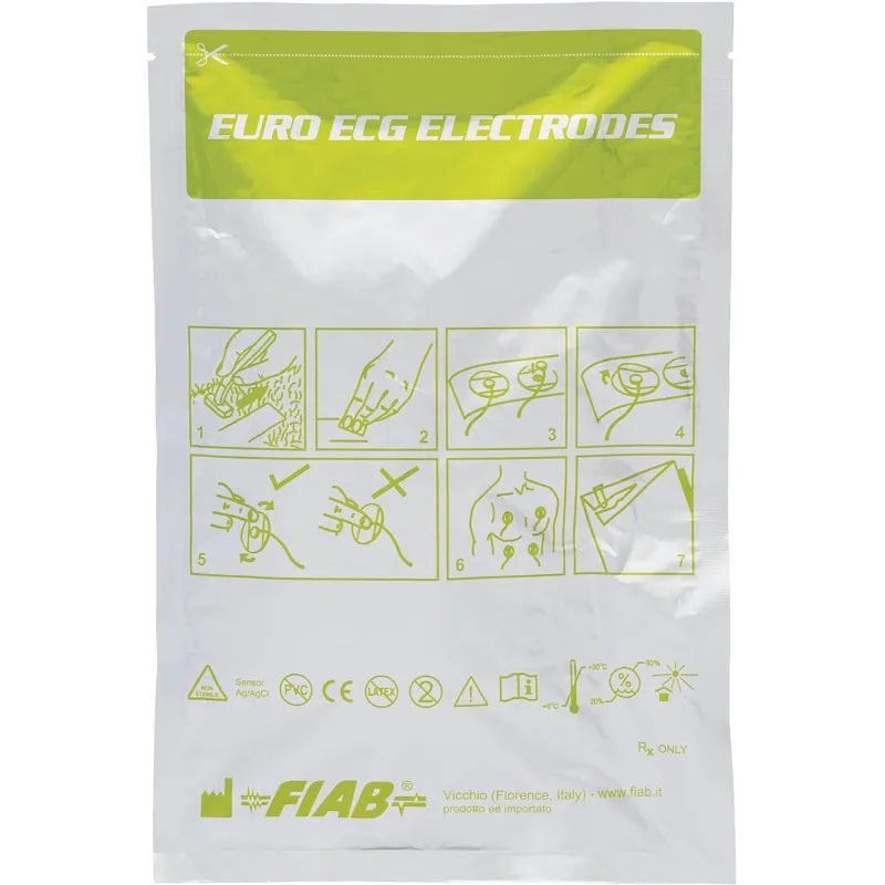 Электроды для ЭКГ однораз. 43х45 пена, тв.гель, унив., FIAB F9079/RU,50 шт/