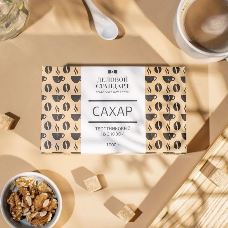 Сахар кусковой тростниковый Деловой стандарт 1 кг