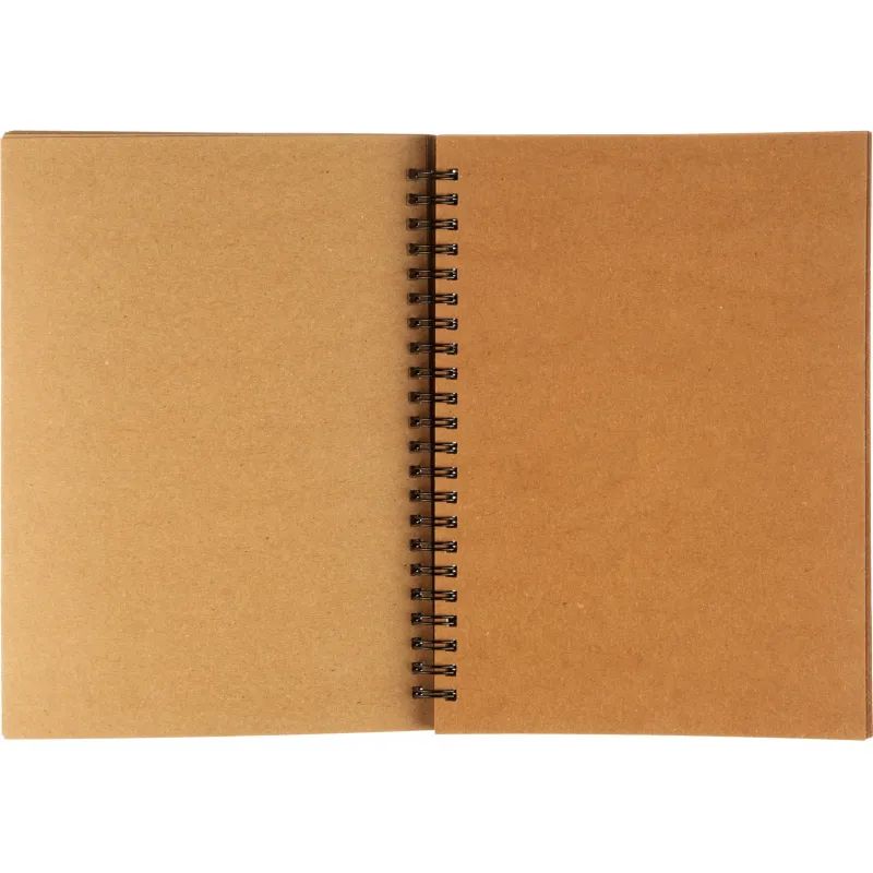 Скетчбук д/рис.и эскиз.Kroyter А5 40л,крафт,147х206,140гр,спир,тисн.фо07880