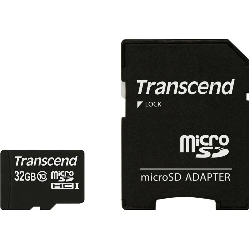 Карта памяти Transcend Premium microSDHC 32Gb UHS-I Cl10 +ад, TS32GUSDHC10