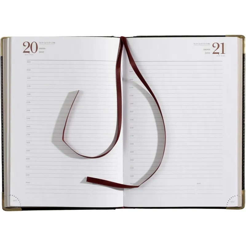 Ежедневник полудатированный А5+, 208л, BOSS черный 3-404/267