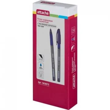 Ручка шариковая неавтомат. Attache Glide Trio Grip,масл,син.ст,манж