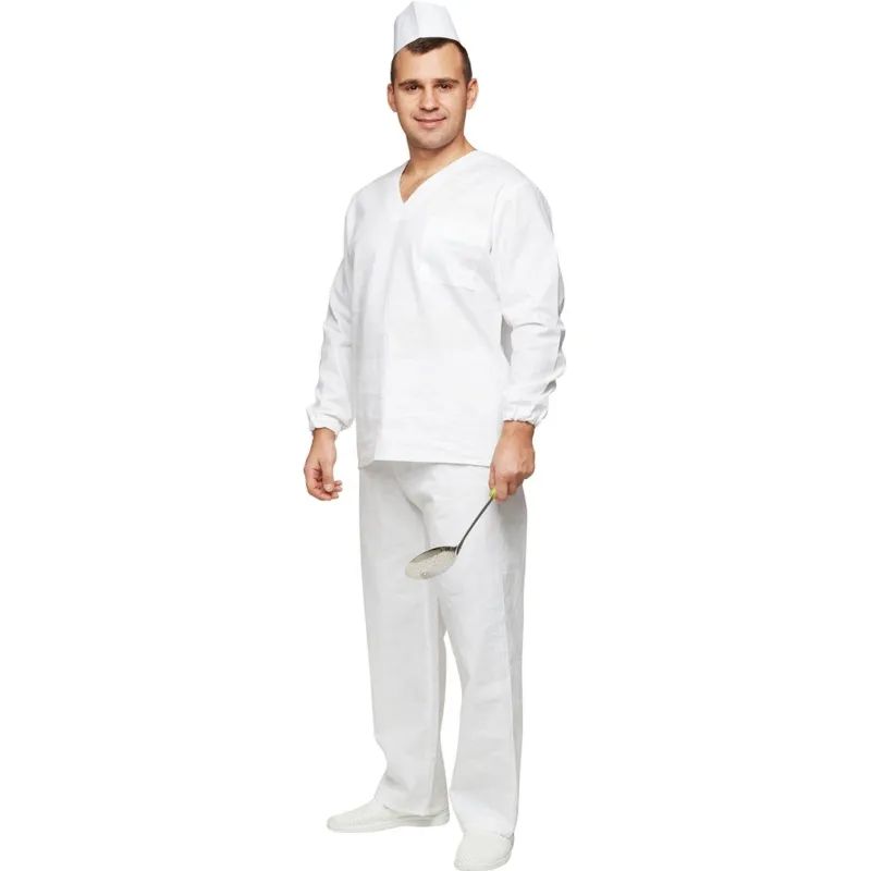 Костюм пекаря универсальный/у05-КБР дл.рук. (р.52-54) р.158-164