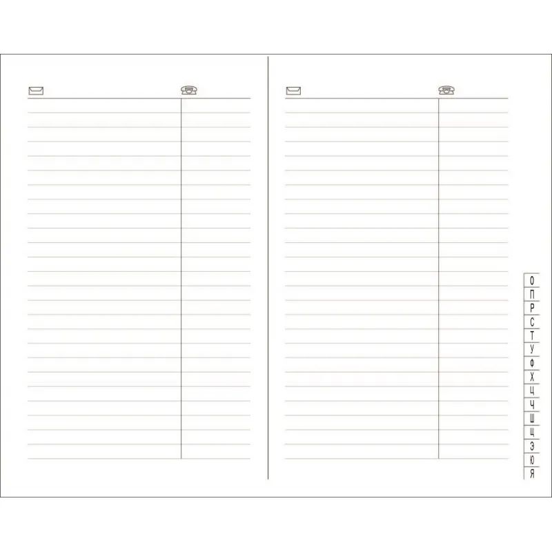 Телефонная книга зеленый,А5,133х202мм,96л,АТТАСНЕ ВИВА