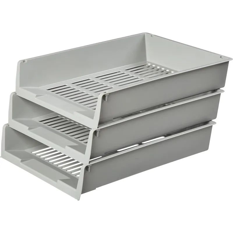 Лоток горизонтальный Attache решетчатый серый ЛТ293АЕ