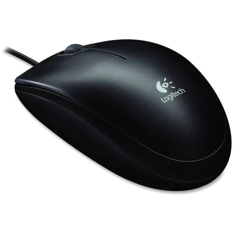 Мышь компьютерная Logitech B100 Optical Mouse USB (910-003357)