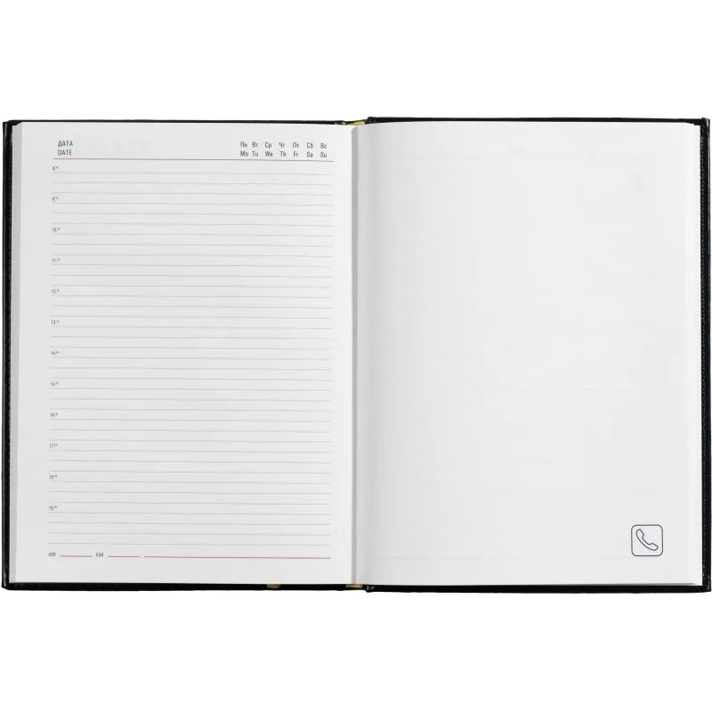 Ежедневник недатированный синий, А4, 202х272 мм, 176 л, АТТАСНЕ Каньон