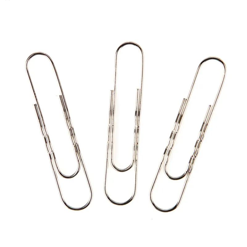 Скрепки Attache никелированные, 78 мм, гофрированные,европодвес, 30 шт/уп