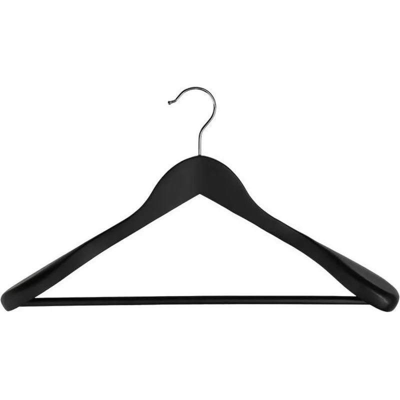 Вешалка-плечики WW_Attache CU9632М-B/LH031-B дер,перек,анат,р48-50 черная