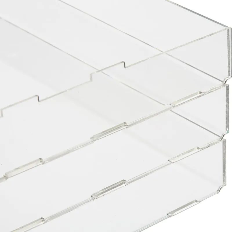 Лоток горизонтальный А3, акрил, прозрачный 55х300х420