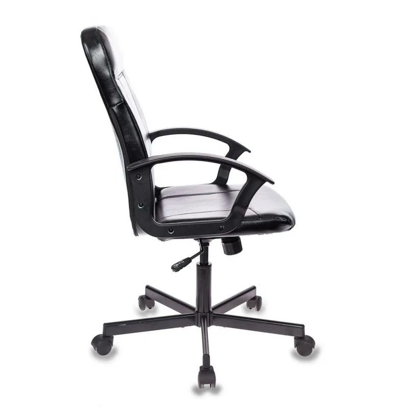 Кресло VB_EChair-563 TPU к/з черный, металл (детали в спинке)