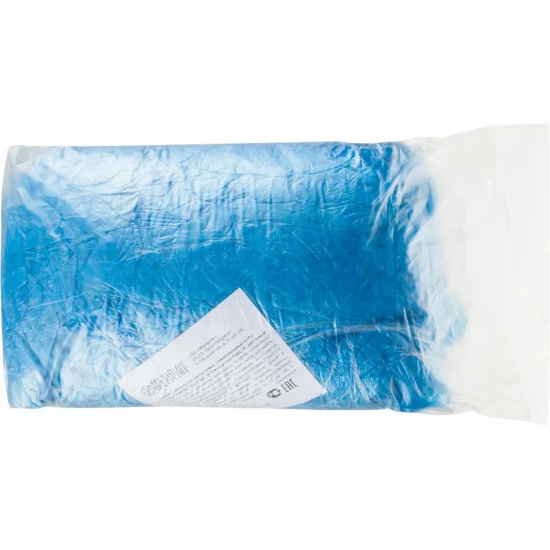 Бахилы н/с, п/э Стандарт плюс гладкие 2,5г, АРТ30, синие 50пар/уп.