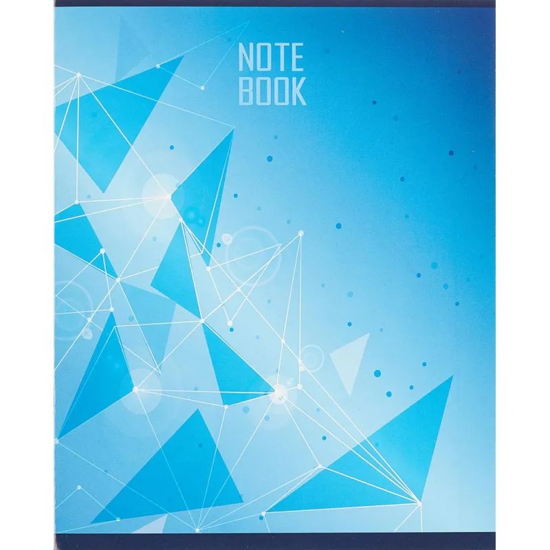 Тетрадь общая А5,48л,кл,скоб,блок-офсет-2 Galaxy син/зел/жел/кр асс