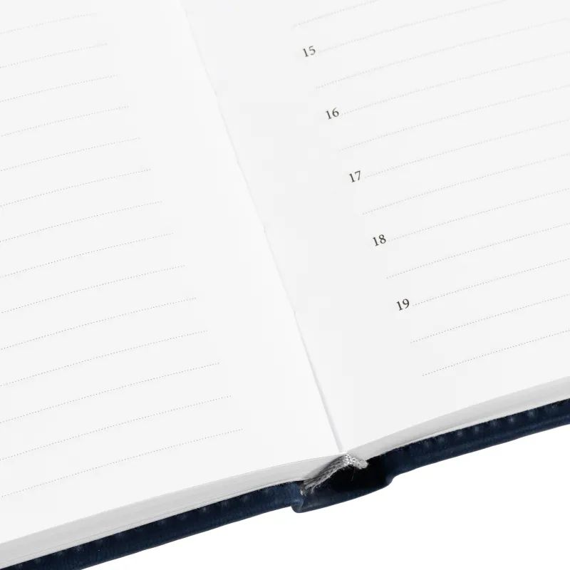 Ежедневник недатированный синий,А5,148х218мм,176л,ATTACHE Вива