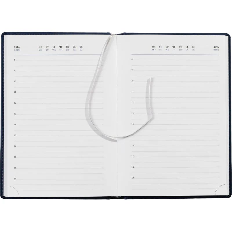 Ежедневник недатированный синий,А5,148х218мм,176л,ATTACHE Вива