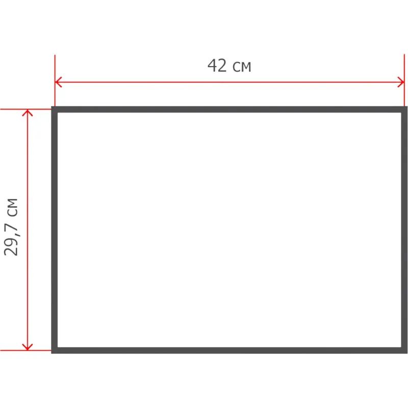 Доска меловая настенная пластиковая Attache А3 297х420, без рамы, для кафе
