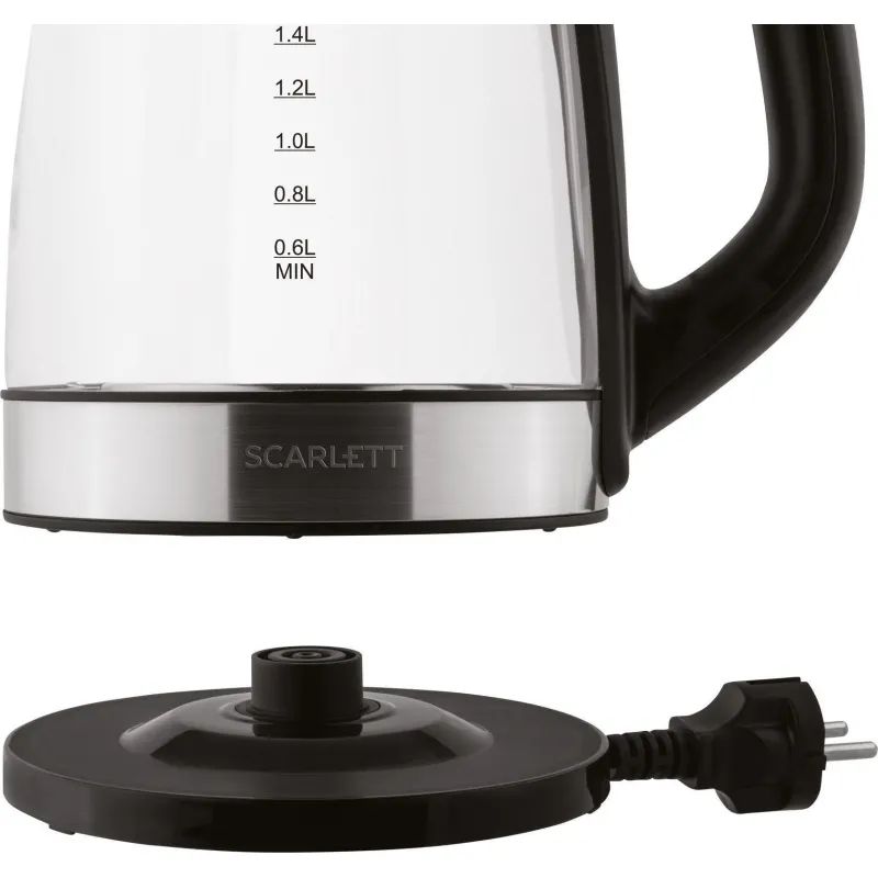 Чайник Scarlett SC - EK27G19, 2200 Вт 2,2л, стеклянный корпус