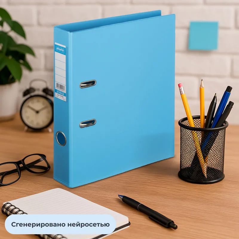 Папка-регистратор Strong Line 50мм,небесн-голуб,ПБП2,карм.кор