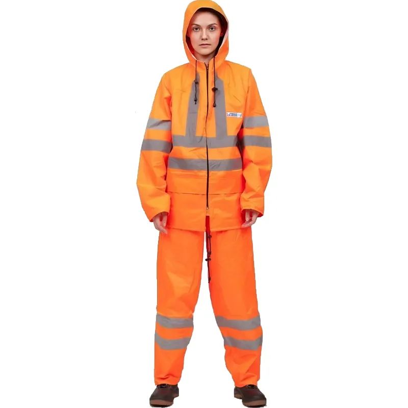 Костюм влагозащитный сигнальный ПВХ Ext-V орж СОП 56-58/182-188
