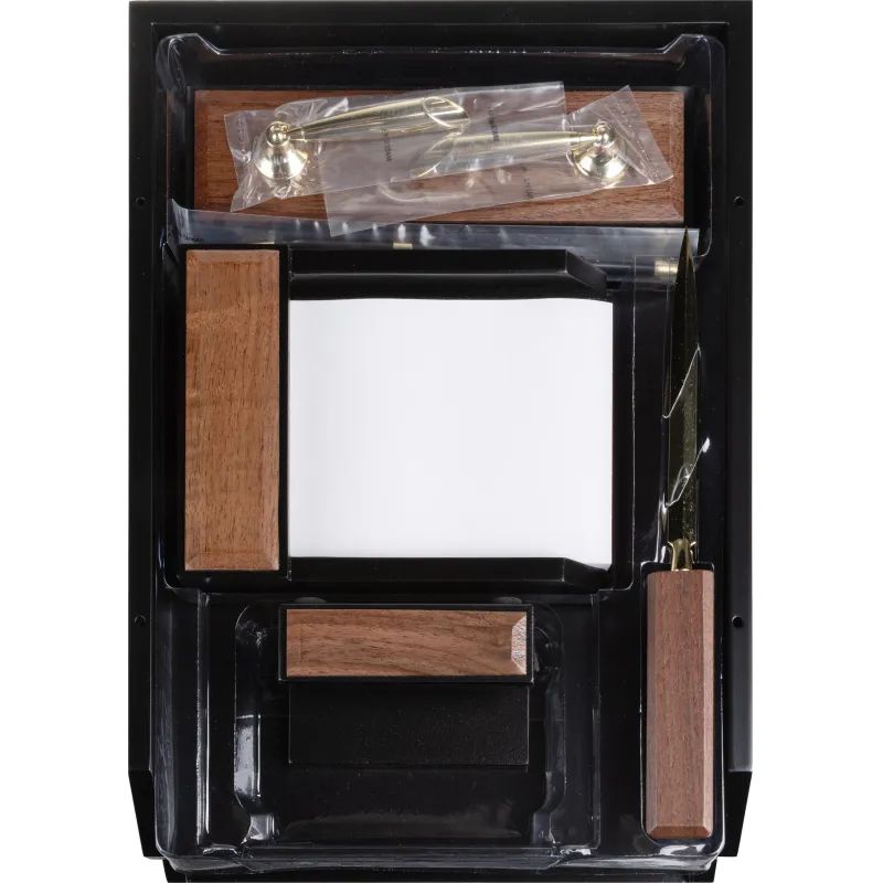 Набор настольный T8G-1А из темного ореха на 8 предметов, Тайвань