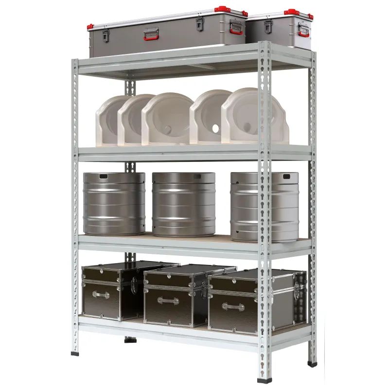 Стеллаж металлический P_МС-Т 15764-2.0   с 4-мя полками 1550х785х2000