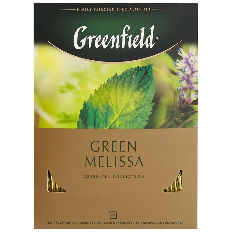 Чай Greenfield Green Melissa зеленый фольгир.100пак/уп 0879-09 Т