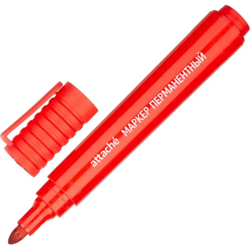 Набор маркеров перманентных Attache (син.,зел.,красн.,черн.)корпус в ассорт