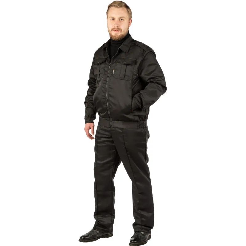 Костюм охранника К-м  Альфа  черн.(р.52-54)/182-188